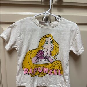 Disney Rapunzel Zara brand Kids Tee - White with Yellow & Pink